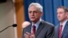 Attorney General Merrick Garland speaks during a news conference at the Department of Justice headquarters in Washington, June 27, 2024. The Justice Department has charged nearly 200 people in a sweeping crackdown on health care fraud schemes.
