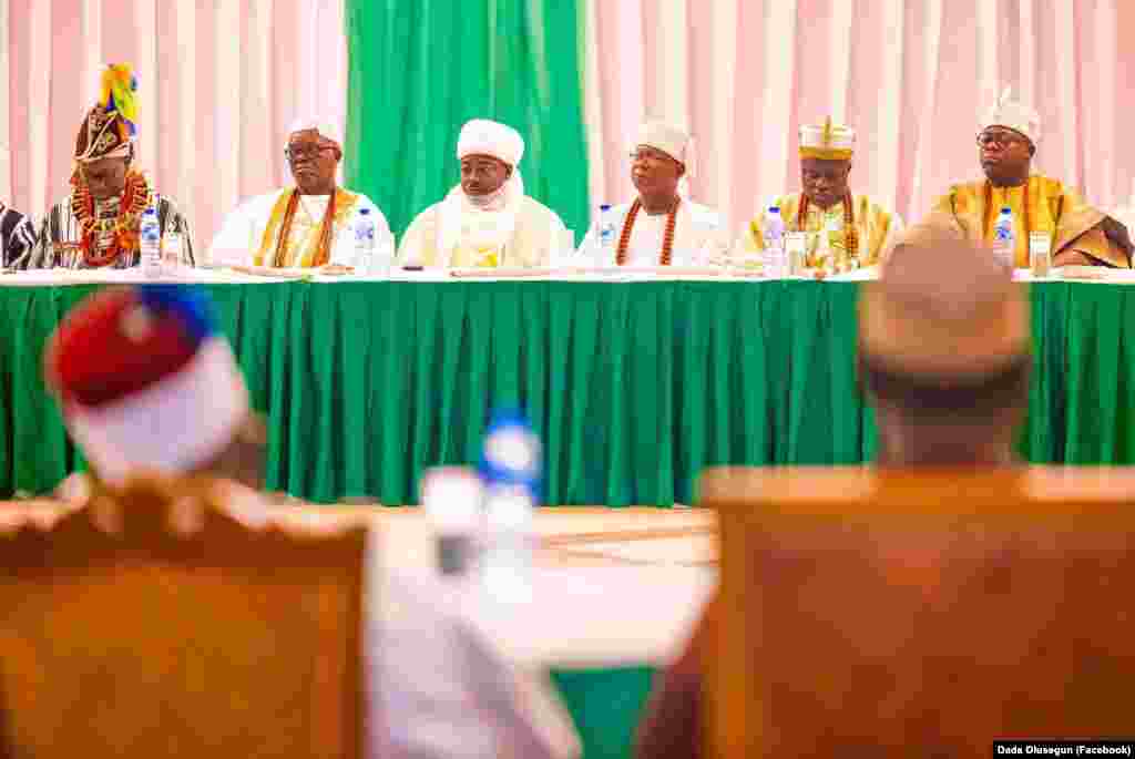 Ganawar Shugaba Tinubu Da Manyan Sarakunan Najeriya 