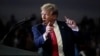 Republican presidential candidate former President Donald Trump speaks at a Get Out The Vote rally at Coastal Carolina University in Conway, South Carolina, Feb. 10, 2024. 