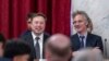 Elon Musk, CEO X, dan Alex Karp, CEO Palantir Technologies tampak hadir pada “Forum Kecerdasan Buatan/AI" di gedung Kongres AS, Rabu (13/9). 