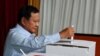 Menteri Pertahanan Prabowo Subianto berhasil mengungguli pasangan lain dalam perebutan kursi presiden. (Foto: AFP)