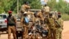 Soldiers loyal to Burkina Faso's latest coup leader, Capt. Ibrahim Traore, are pictured in Ouagadougou, Oct. 14, 2022. (Kilaye Bation/AP)