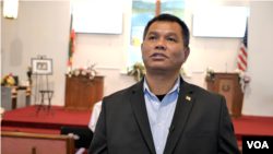 រូប​ឯកសារ៖ លោក ​អ៊ី ប៊ីអន ម្ល៉ូ (Y Bion Mlo) ផ្តល់​បទសម្ភាសន៍​ជាមួយ​វីអូអេ​នៅ​ទី​ក្រុង Greensboro ​រដ្ឋ​ North Carolina កាល​ពី​ថ្ងៃ​ទី​២៥ ខែ​កុម្ភៈ​ ឆ្នាំ​២០២៣។