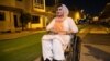Breshna Musazai, who was injured in an attack at her university in Afghanistan in 2016, fled her country two days after the Taliban took control in 2021. Here she in Qatar in 2022, awaiting her U.S. resettlement case. (Photo courtesy of Breshna Musazai)