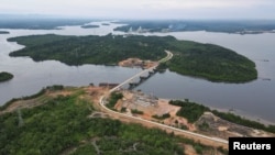 Jembatan Pulau Balang Besar menuju Ibu Kota Negara Nusantara (IKN) di Sepaku, Provinsi Kalimantan Timur, 7 Maret 2023. (REUTERS/Willy Kurniawan)