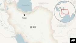 Peta wilayah Iran dengan ibu kotanya, Teheran. (AP)