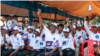 សកម្មជន និងអ្នកគាំទ្រកំពុងចូលរួមសមាជវិសាមញ្ញគណបក្សភ្លើងទៀន នៅថ្ងៃទី១១ ខែកុម្ភៈ ឆ្នាំ២០២៣ នៅខេត្តសៀមរាប។ (ទែន សុខស្រីនិត/វីអូអេ)