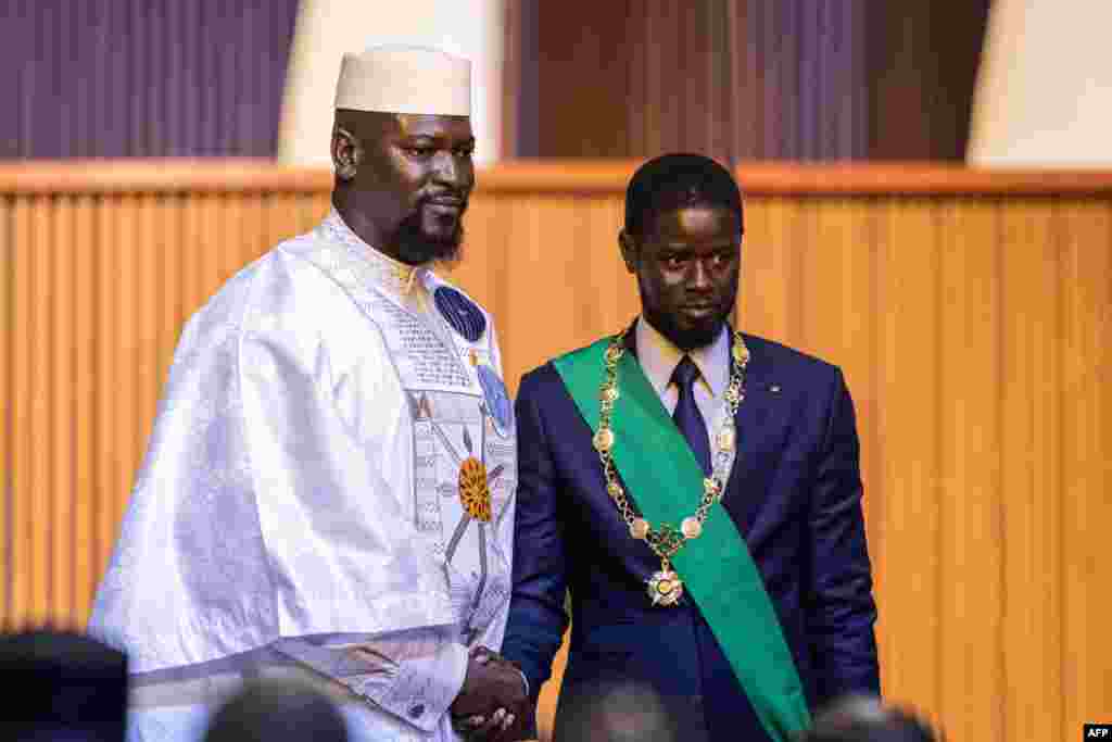 Sabon Shugaban kasar Senegal, Bassirou Diomaye Faye da Shugaba Kasar Guinea, Mamady Doumbouya