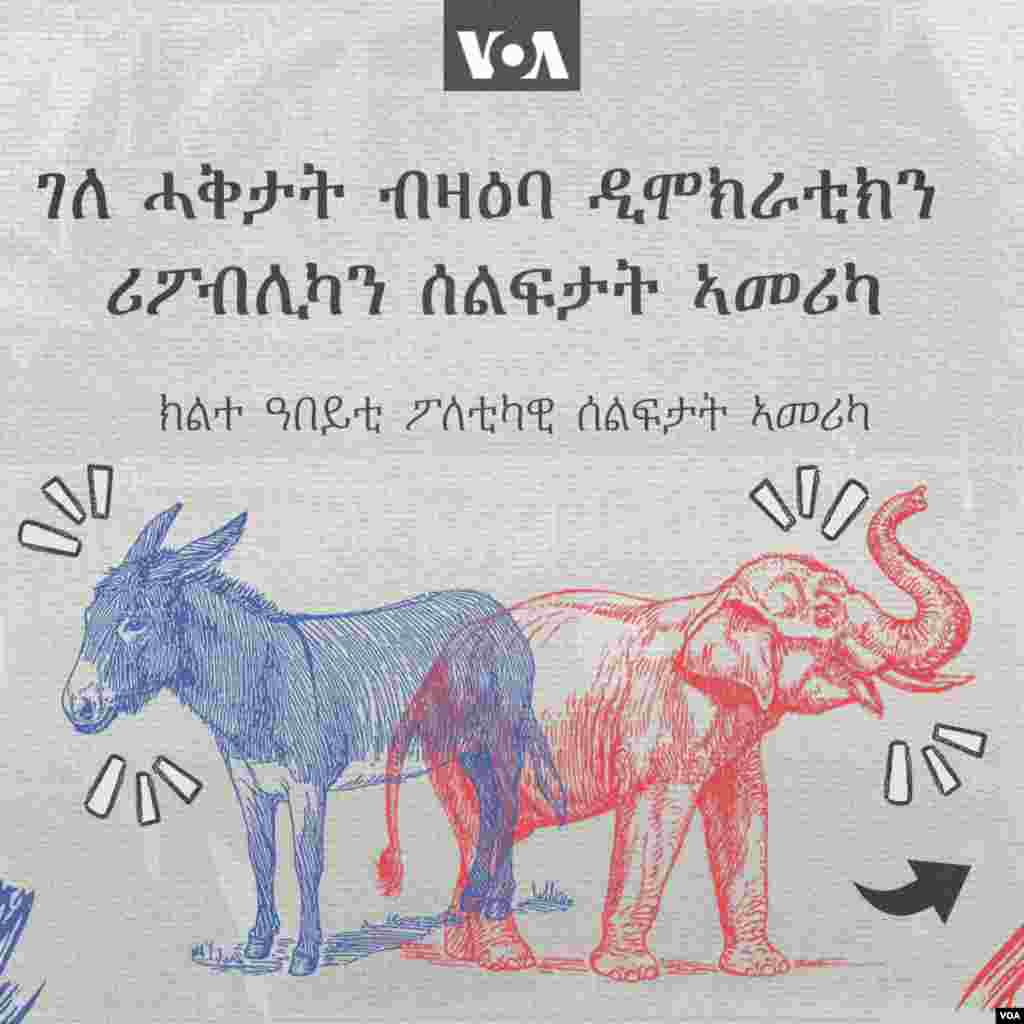 ገለ ሓቅታት ብዛዕባ ዲሞክራቲክን ሪፖብሊካ ሰልፍታት ኣመሪካ