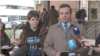Advokat Čedomir Stojković i ruski državaljanin Ilija Zerov ispred tužilaštva u Beogradu