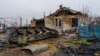 The village of Pravdne, Ukraine is strewn with debris and broken Russian tanks after it was re-taken by Ukraine in November. Picture on Jan. 26, 2023.