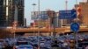 Motorists are stuck in a traffic jam during rush hour along the main business district in Beijing, China, March 22, 2024.