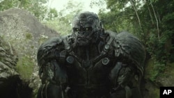 This image released by Paramount Pictures shows Primal in a scene from "Transformers: Rise of the Beasts." (Paramount via AP)