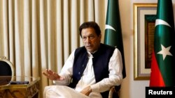 عمران خان، صدراعظم پیشین پاکستان‌(تصویر از آرشیف صدای امریکا)