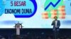 Presiden Joko Widodo menyampaikan sambutan pada acara peluncuran Indonesia Emas 2045, di Djakarta Theater, Jakarta, 15 Juni 2023. (Twitter/@setkabgoid)