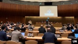 26일 스위스 제네바에서 유엔 군축회의 고위급회기 첫날 회의가 열리고 있다.