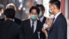 Wakil Presiden Taiwan William Lai (tengah) menghadiri pemakaman mendiang mantan Perdana Menteri Jepang Shinzo Abe di Kuil Zojoji, Tokyo, 12 Juli 2022. (Philip FONG / AFP)
