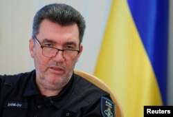 FILE - Ukraine's National Security Council chief Oleksiy Danilov speaks with Reuters in Kyiv, Ukraine, July 8, 2022. Danilov recently told RFE/RL that Moscow was preparing for a new offensive on February 24, the anniversary of the Russian invasion of Ukraine.