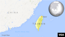 Peta Taiwan dan China