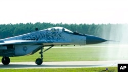 슬로바키아 공군이 보유한 미그(MiG)-29 전투기 (자료사진)