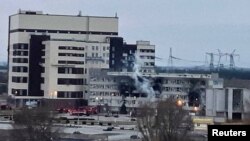 Oštećena administrativna zgrada nuklearne elektrane Zaporožje, 4. marta 2022. 