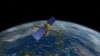 Satelit "SWOT" radar canggih, kependekan dari Surface Water and Ocean Topography dan dirancang dan dibangun di Jet Propulsion Laboratory (JPL) NASA dekat Los Angeles, terlihat dalam gambar sketsa seniman pada bulan Februari 2015. 