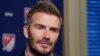 Foto Achiv: Ansyen vedet foutbol Britanik ak pwopriyete ekip MLS (Major League Soccer) David Beckham, pandan yon entevyou nan Nouyok, 26 Fevriye 2020.