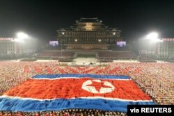 지난해 9월 평양 김일성 광장에서 당 창건 73주년 열병식이 열렸다.