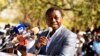 Le président togolais Faure Gnassingbé, prononce un discours lors d'un meeting de campagne à Dapaong, dans le nord du Togo, le 16 février 2020. AFP / Pius Utomi Ekpei