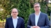 Visoki predstavnik u BiH Kristijan Šmit i predsednik Srbije Aleksandar Vučić u Beogradu