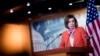 Predsedavajuća Predstavničkog doma Nensi Pelosi na konferenciji za novinare u Kongresu, 24. april 2020 (Foto: AP/Andrew Harnik)