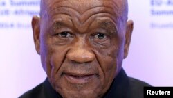 FILE - Lesotho's Prime Minister Thomas Thabane attends a European Union-Africa summit in Brussels, Apr. 2, 2014. 
