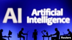 FILE - A photo illustration for AI/Artificial Intelligence. 