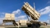 FILE - A Patriot missile mobile launcher is displayed outside the Fort Sill Army Post near Lawton, Okla., on March 21, 2023. 