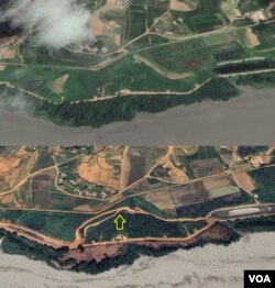 지난 2018년 위성사진에는 없던 도로가 2024년 위성사진에는 새로 건설된 모습이 선명히 포착됐다. (사진출처 : Maxar)