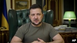 Presiden Ukraina Volodymyr Zelenskyy berbicara di Kyiv, Ukraina (foto: dok)