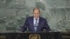 Menteri Luar Negeri Rusia Sergey Lavrov berpidato di pertemuan tahunan Majelis Umum PBB hari Sabtu, 24 September 2022. 