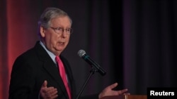 FILE - U.S. Senate Majority Leader Mitch McConnell.