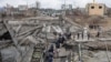 People fleeing the town of Irpin outside of Kyiv
