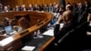 The Senate Judiciary Committee conducts business on the nomination of Supreme Court nominee Judge Brett Kavanaugh, Sept. 28, 2018, on Capitol Hill in Washington.