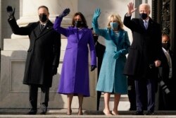 Dag Emhof, Kamala Haris, Džil Bajden i Džo Bajden (Foto: AP)