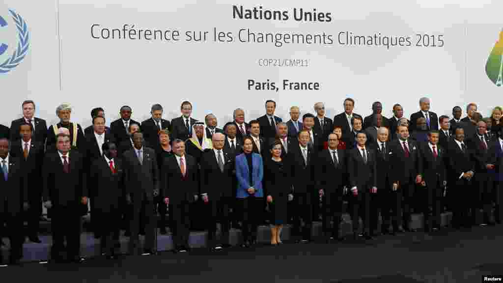 Shugabannin Kasashen Duniya A Wurin Taron Majalisar Dinkin Duniya A Bourget Kusa Da Birnin Paris. Nuwamba 30, 2015. 