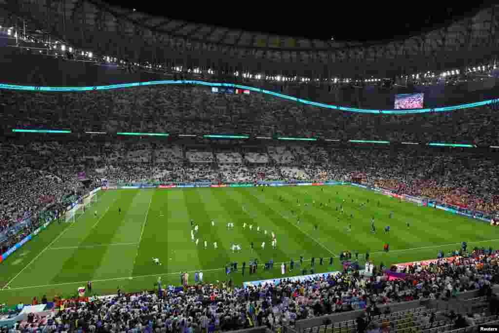 Match ya 1/2 finale ya Mondial Qatar 2022 na stade Lusail, Doha, 13 décembre 2022. REUTERS/Paul Childs