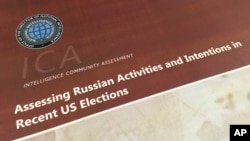 Laporan komunitas intelijen Amerika terkait upaya Rusia untuk mengganggu proses politik AS di Washington, 6 Januari 2017.