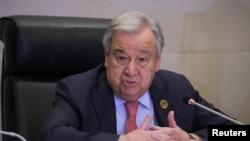 ကုလသမဂ္ဂအတွင်းရေးမှူးချုပ် Antonio Guterres. 