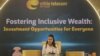 Ethio-Telecom Chief Executive Officer, Frehiwot Tamiru, addresses the launch of 10% share offer of the state owned Telecom operator, to Ethiopian nationals in Addis Ababa, Ethiopia, Oct. 16, 2024. 