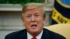 FILE - President Donald Trump speaks during a meeting with Czech Prime Minister Andrej Babis in the Oval Office of the White House, March 7, 2019.