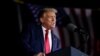 Presiden Donald Trump berpidato dalam kampanye di Bandara Internasional MBS di Freeland, Michigan, 10 September 2020. (Foto: AP)