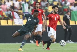 Taiwo Awoniyi na Najeriya (H) da Mohamed Salah na Masar (D).
