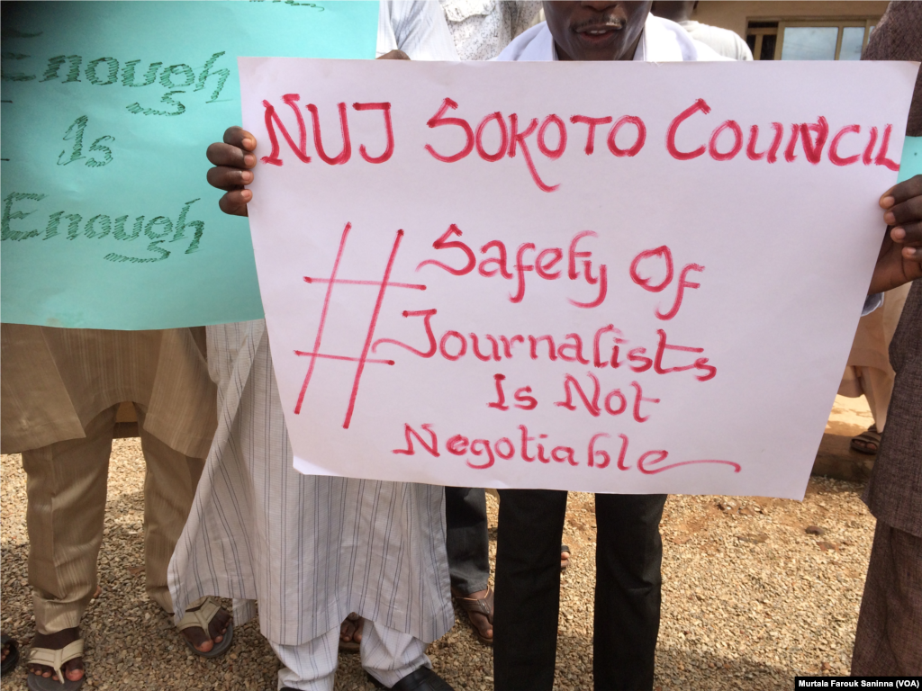 Kungiyar 'Yan Jaridu Sun Yi Zanga Zanga A Sokoto